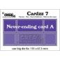 Preview: Cardzz Stanzschablone No.7 – NEVER-ENDING-CARD AR Baschtelhuette.ch