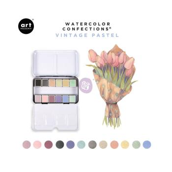 ❀Prima Marketing Art Philosophy Watercolor Confections - Vintage Pastels ❀