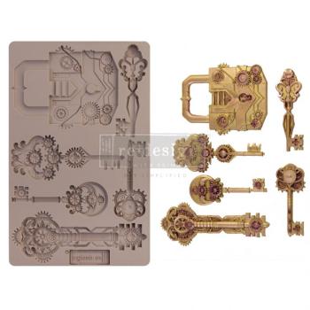 Re-Design Silikonform - Mechanical Lock & Keys