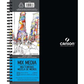 Canson Mix Media Spiralblock - Artist Series 9x12"