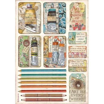 Stamperia Reispapier - Atelier Farben