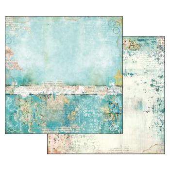 Stamperia Scrapbooking Papier · Texture Turquoise