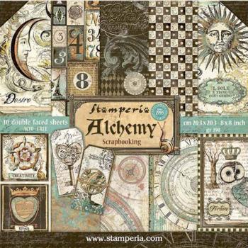 Stamperia Scrapbooking Paper Pad - Alchemy 8" x 8"