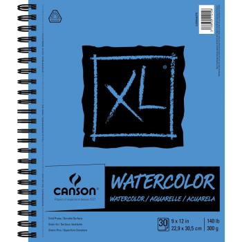 Canson - Watercolor Spiralblock 9x12"