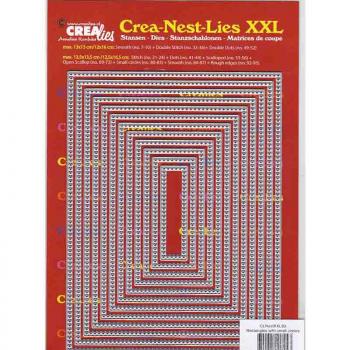 CLNESTXXL83 Crealies Crea-Nest-Lies XXL No. 83 - Rectangles SMALL CIRCLES