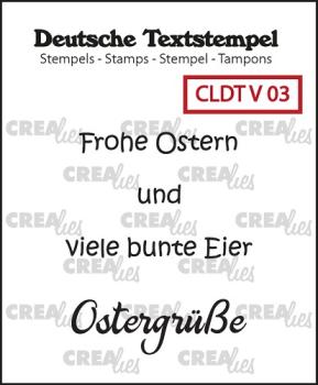 CLDTV03 CREAlies Textstempel - Ostern