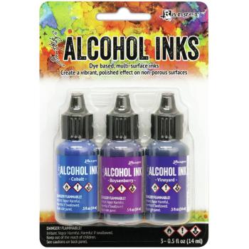 ✸Tim Holtz Alcohol Ink Kit Indigo Violet Spectrum✸