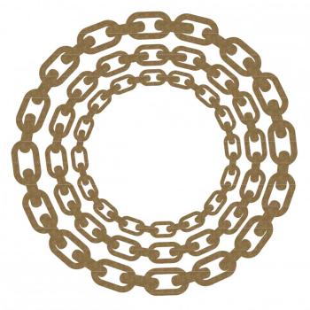 Lasercut - Circle Chain Frame - Kettenrahmen