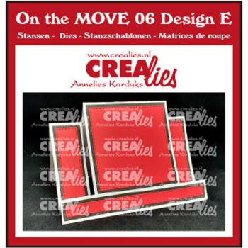 CLMOVE06 Crealies On the Move 06 Design E Stanzschablone Baschtelhuette.ch