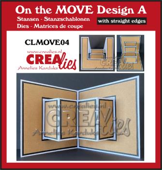 CLMOVE04 Crealies On the Move 04 Design A Stanzschablone Baschtelhuette.ch
