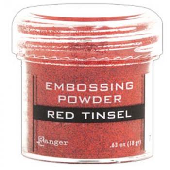 Ranger Embossing Pulver - RED Tinsel