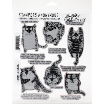 Tim Holtz SNARKY CAT - Cling Stamps Stampers Anonymous
