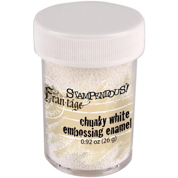 Stampendous Deep Impression Embossing Enamel Chunky White