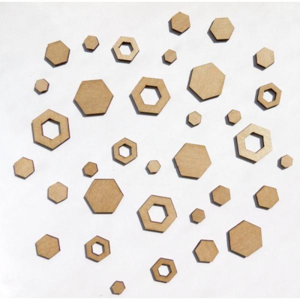 Lasercut - Hexagons