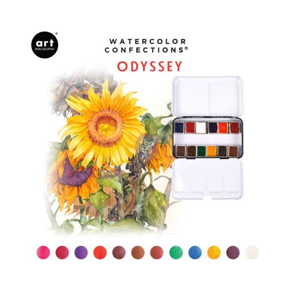 ❀ Prima Marketing Art Philosophy Watercolor Confections - Odyssey ❀