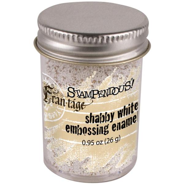 Stampendous - Fran-tage Embossing Enamel - Shabby White