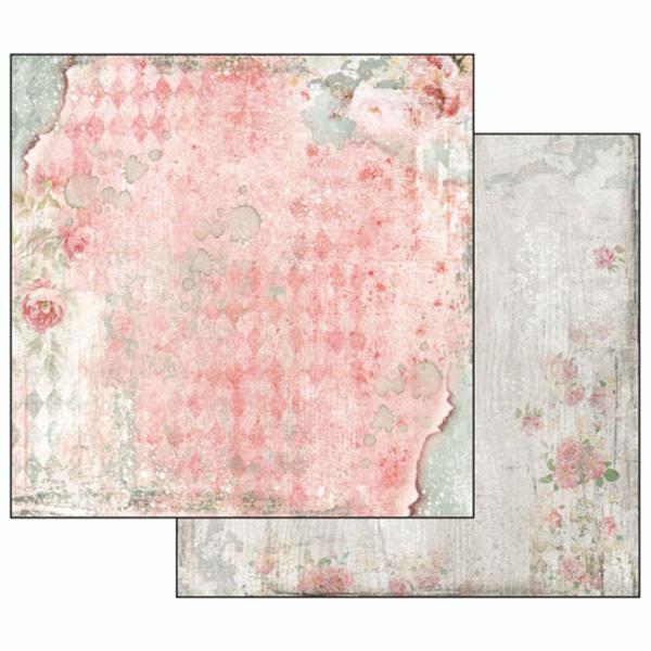 Stamperia Scrapbooking Papier · Textur mit Rosen