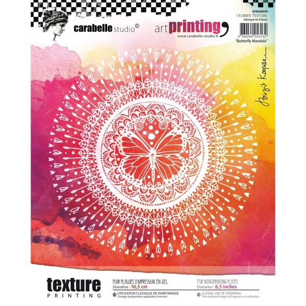 ✩Carabelle✩ ArtPrinting Texturplatte - BUTTERFLY MANDALA
