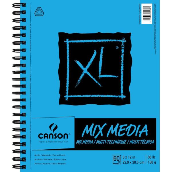 Canson - Mix Media Spiralblock 9" x 12"