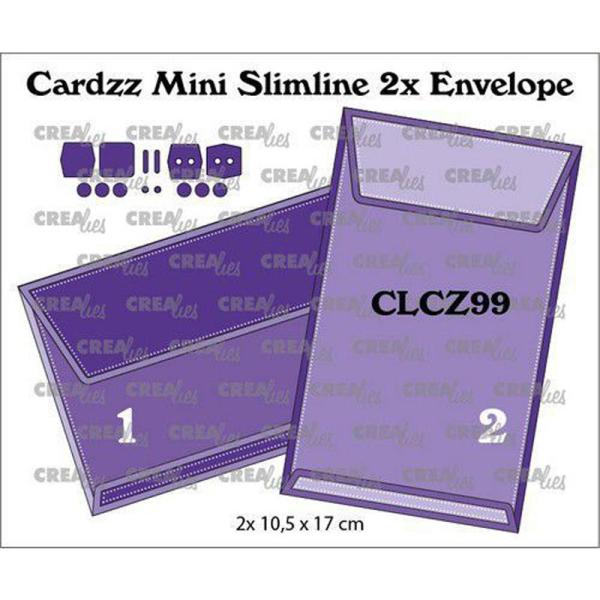 Cardzz Stanzschablonen No. 99 – MINI SLIMLINE ENVELOPE