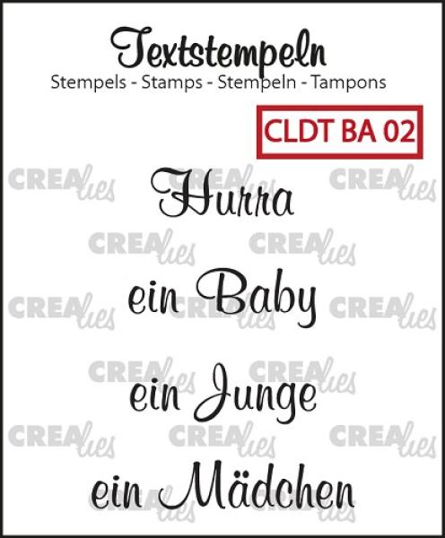 CLDTBA02 CREAlies Textstempel - Baby 2