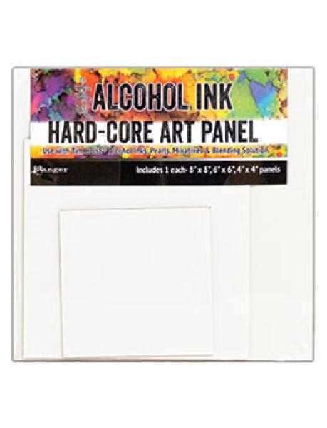 Alcohol Ink Hard Core Art Panel Squares