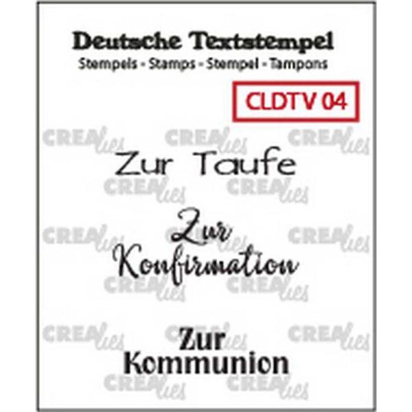 CLDTV04 CREAlies Textstempel - Taufe - Konfirmation - Kommunion