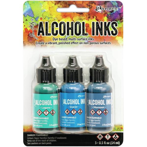 ✸Tim Holtz Alcohol Ink Kit Teal Blue Spectrum✸