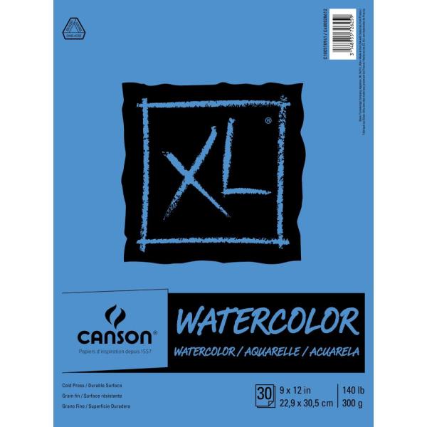Canson - XL Watercolor Pad 9x12